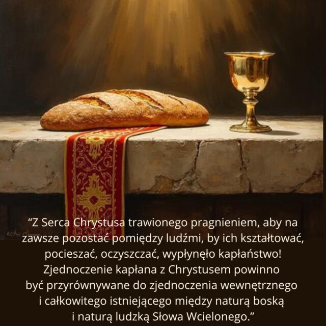 Z najlepszymi życzeniami dla Kapłanów i modlitwą za nich. Wielki Czwartek!